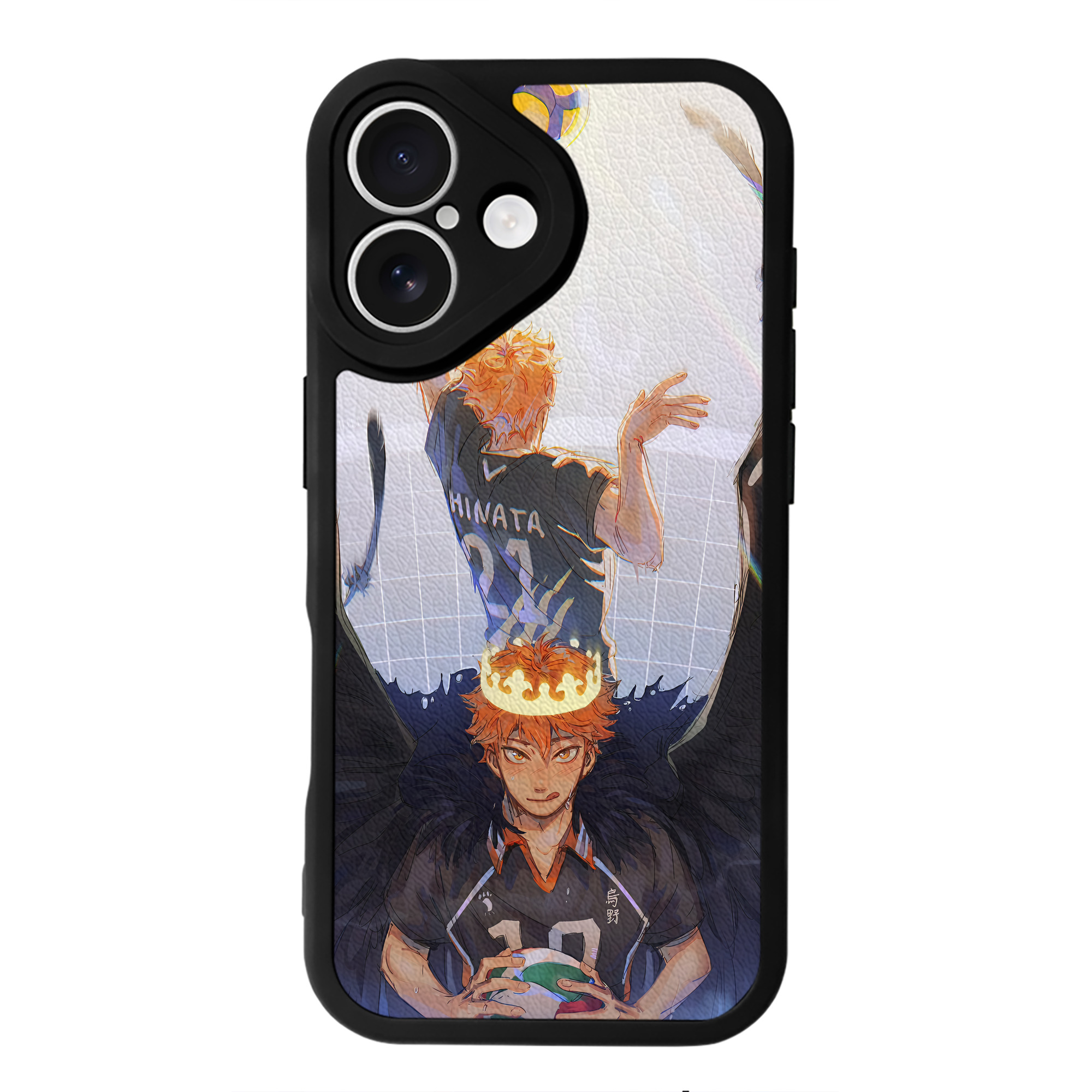 （画像用） ハイキュー!! Haikyu!! 【iPhone 16シリーズ対応】シリコンスマホケース（レザー調） 材質：シリコン